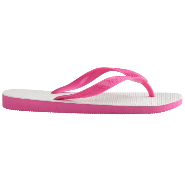 Chinelo Havaianas Tradicional Branco com Rosa - Image 4