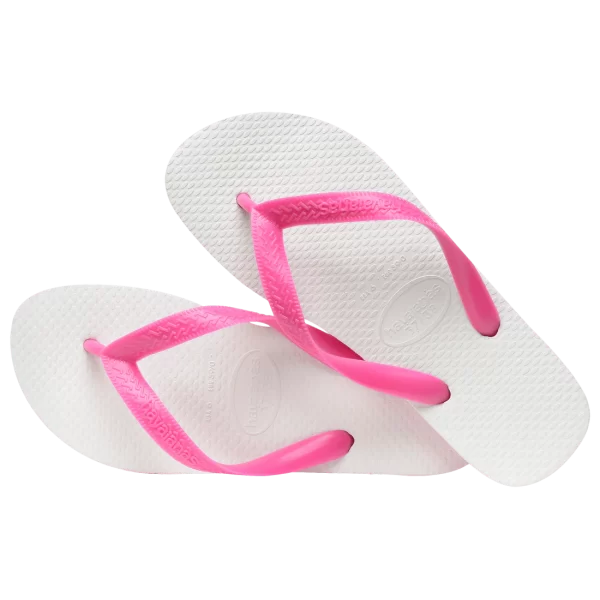 Chinelo Havaianas Tradicional Branco com Rosa - Image 5