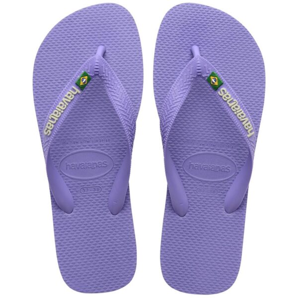 Chinelo Havaianas Brasil Logo Lilás