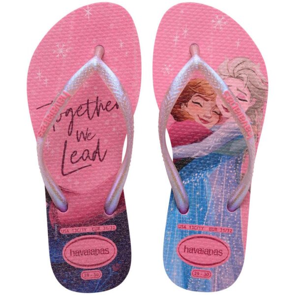 Chinelo Havaianas Infantil Slim Princess Frozen