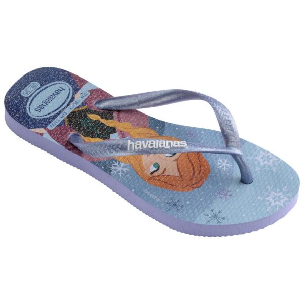 Chinelo Havaianas Infantil Slim Frozen Lilás - Image 2