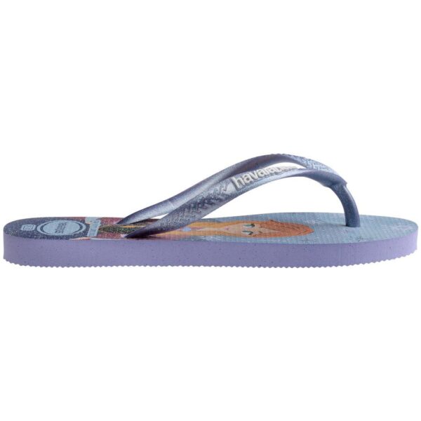 Chinelo Havaianas Infantil Slim Frozen Lilás - Image 3