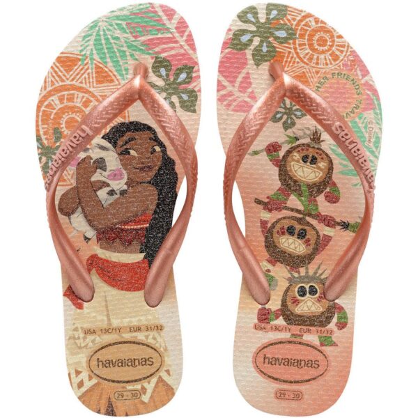 Chinelo Havaianas Kids Slim Princess Moana