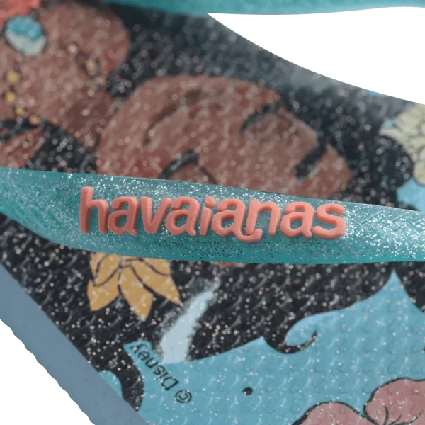 Chinelo Havaianas Infantil Slim Princesa Moana Azul - Image 6