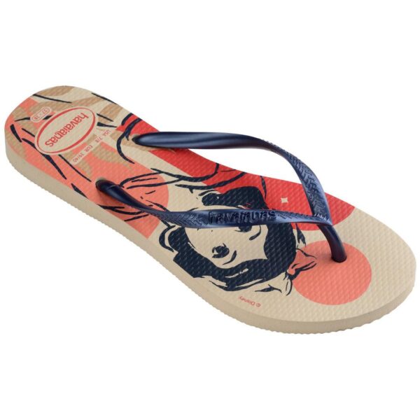 Chinelo Havaianas Slim Princesa Branca de Neve Bege - Image 2