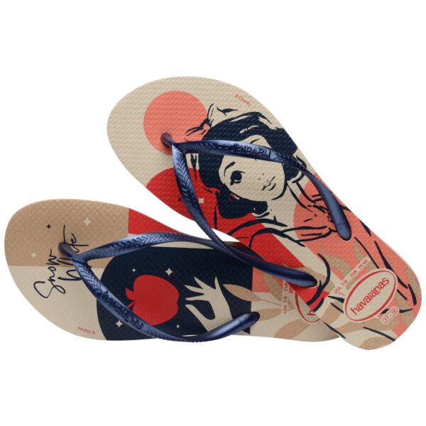 Chinelo Havaianas Slim Princesa Branca de Neve Bege - Image 4