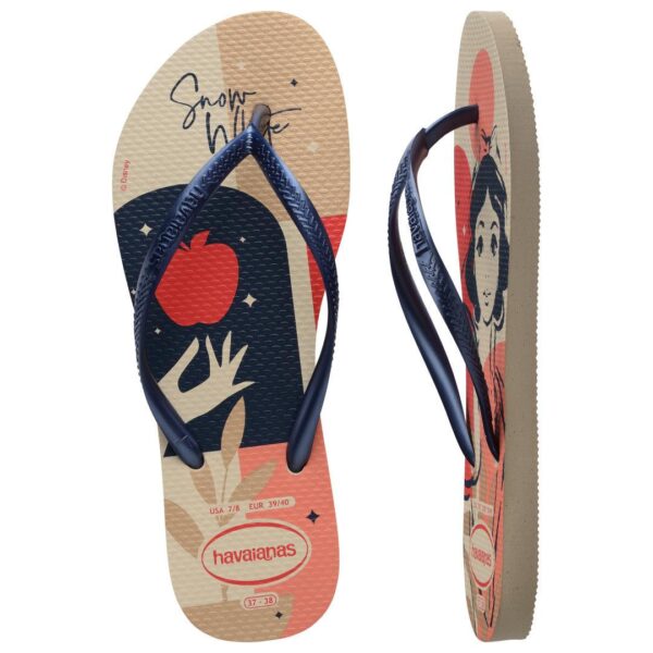 Chinelo Havaianas Slim Princesa Branca de Neve Bege - Image 5