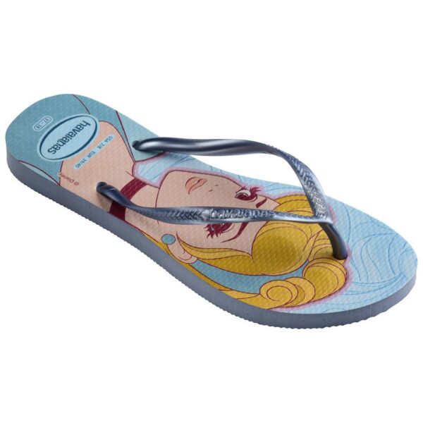 Chinelo Havaianas Slim Princesa Cinderela Azul - Image 2