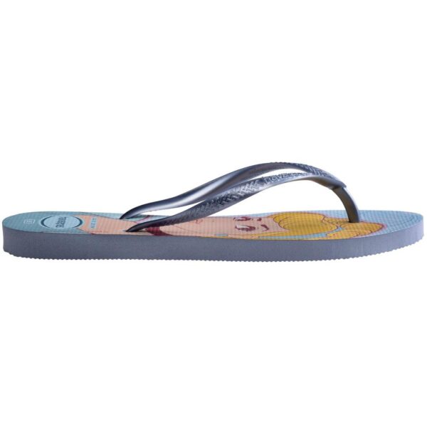 Chinelo Havaianas Slim Princesa Cinderela Azul - Image 3