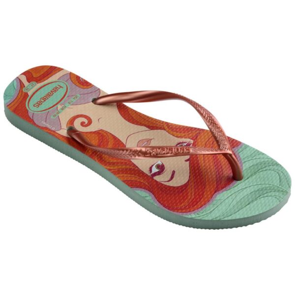 Chinelo Havaianas Slim Princesa Ariel Argila - Image 2