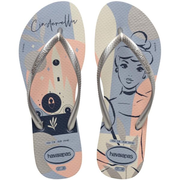 Chinelo Havaianas Slim Princesa Cinderela Vento