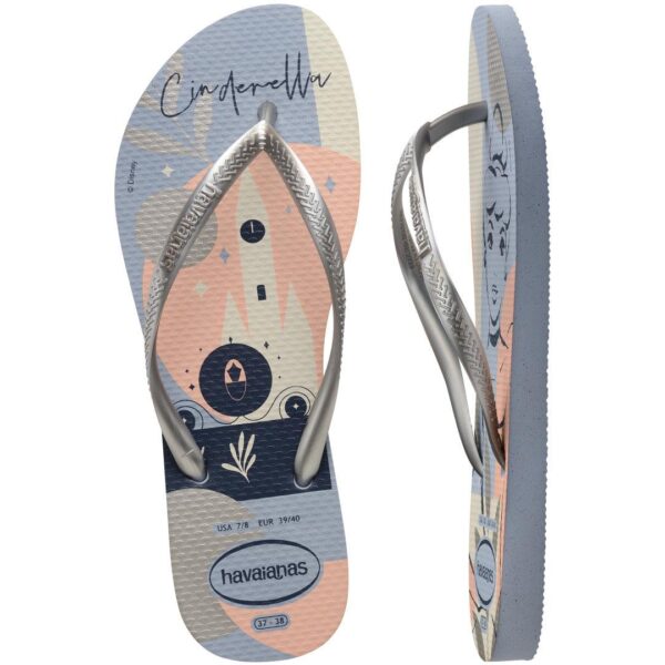 Chinelo Havaianas Slim Princesa Cinderela Vento - Image 5