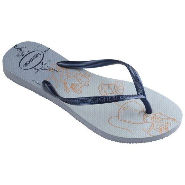 Chinelo Havaianas Slim Princesa Cinderela Azul Ashley - Image 2