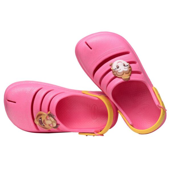 Chinelo Clog Havaianas Infantil Princesa Bela Ciber Pink - Image 4