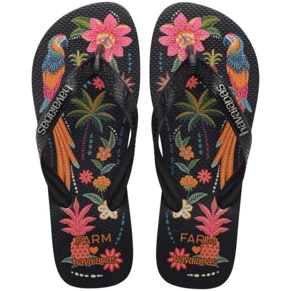 Chinelo Havaianas Farm Samba das Araras