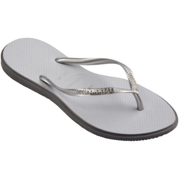 Chinelo Havaianas Slim Point Cinza Aço - Image 2