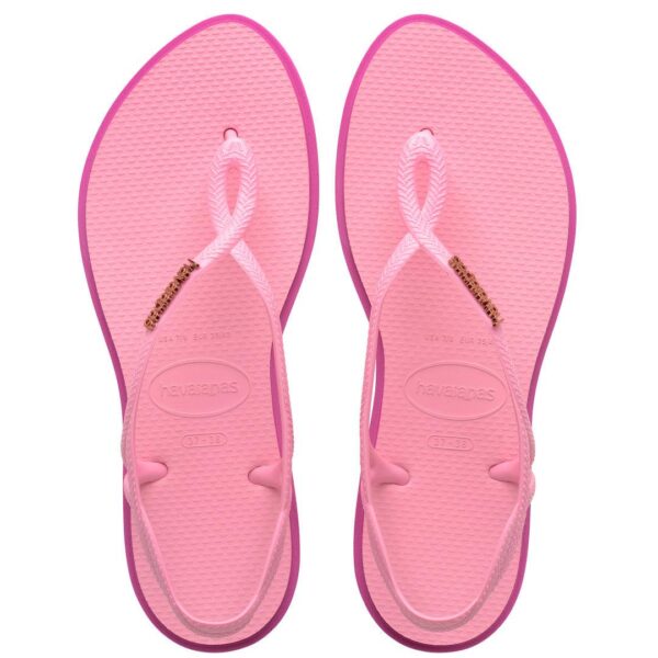 Chinelo Havaianas Luna Point Rosa Glow