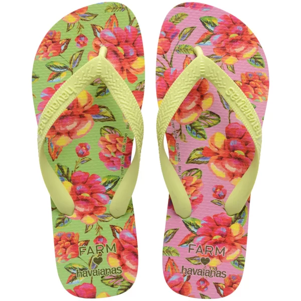 Chinelo Havaianas Farm Flor de Céu